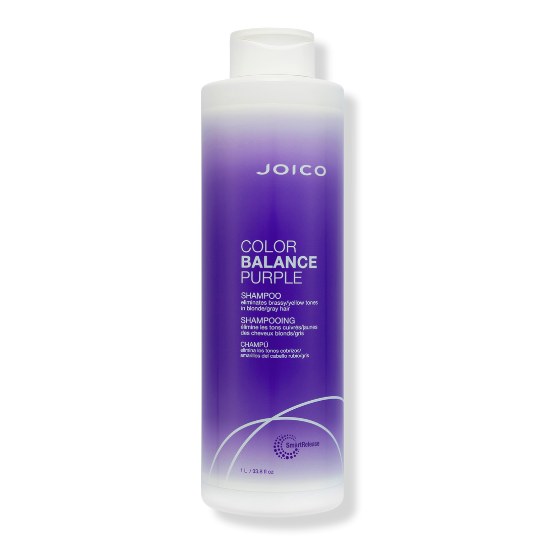Joico Color Balance Purple Shampoo for Blonde or Gray Hair, 33.8 fl oz (1 L)