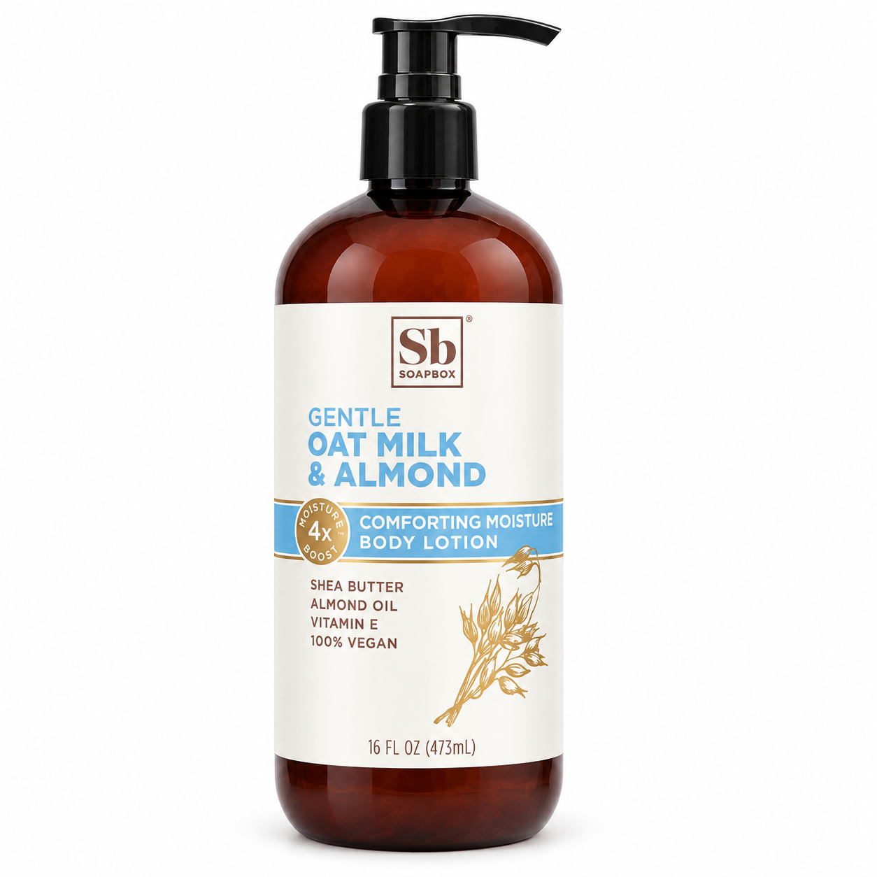 Soapbox Oat Milk & Almond Comforting Moisture Body Lotion, 16 fl oz